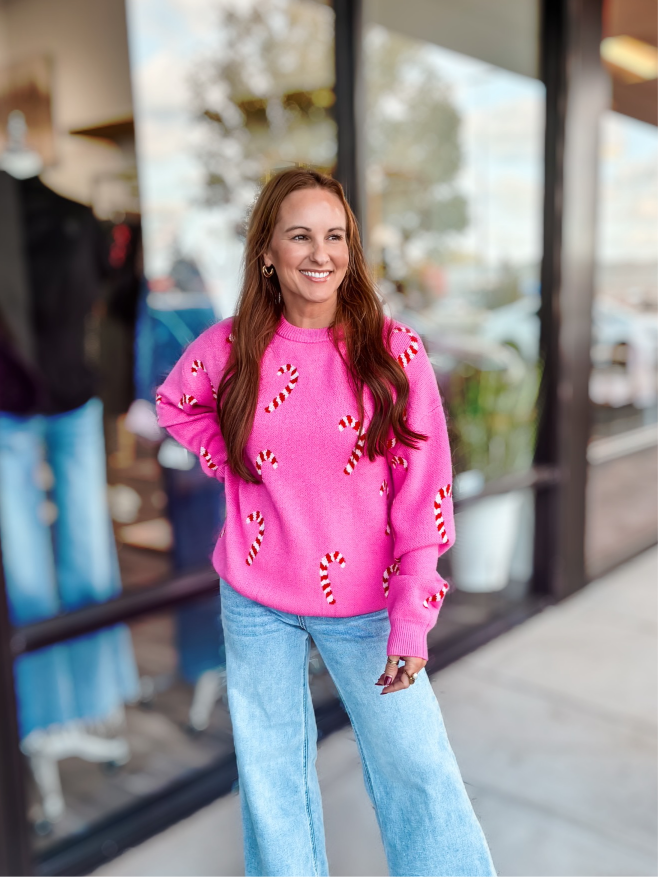 PEPPERMINT PARTY SWEATER