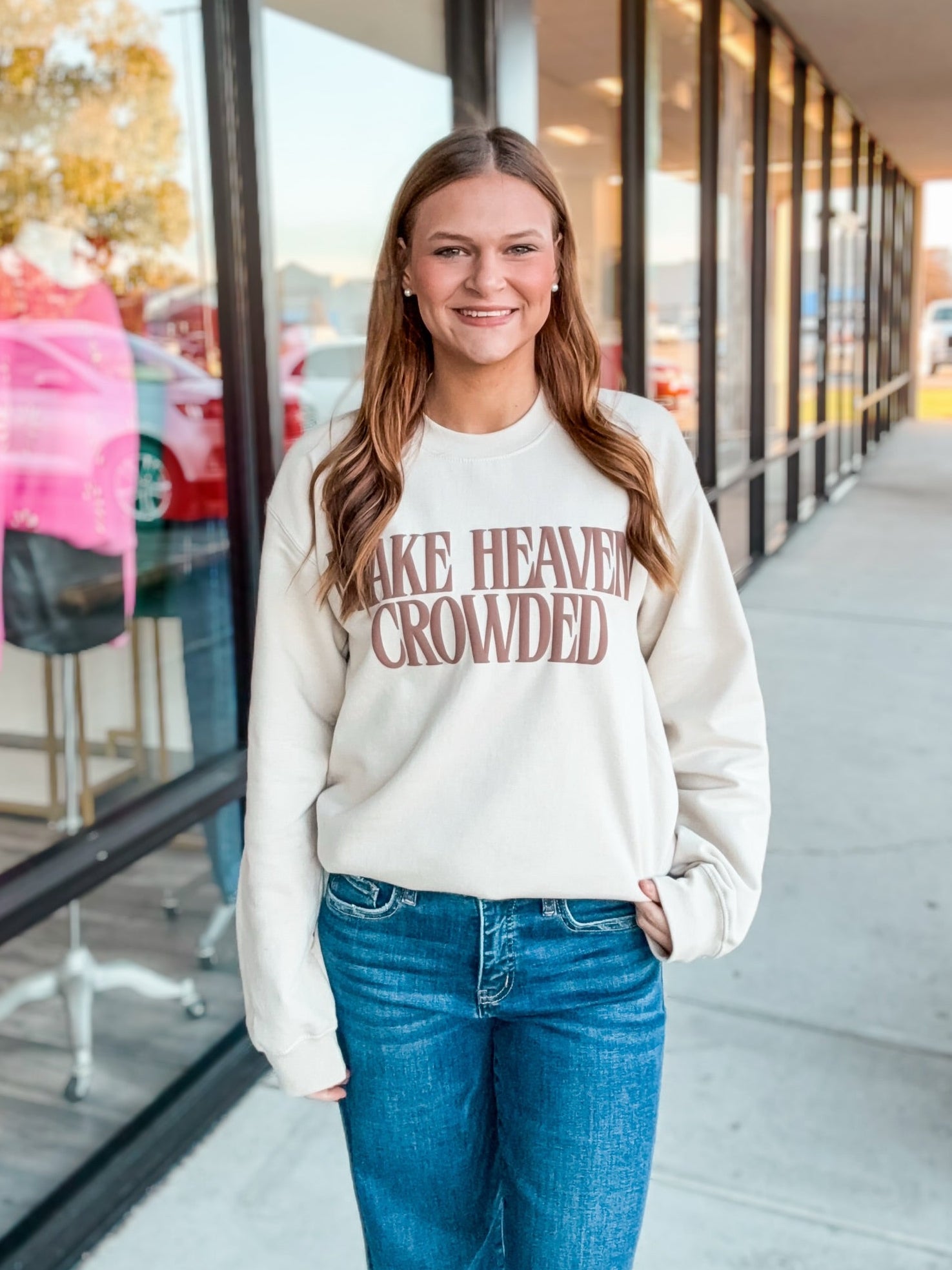 MAKE HEAVEN CROWDED SWEATSHIRT
