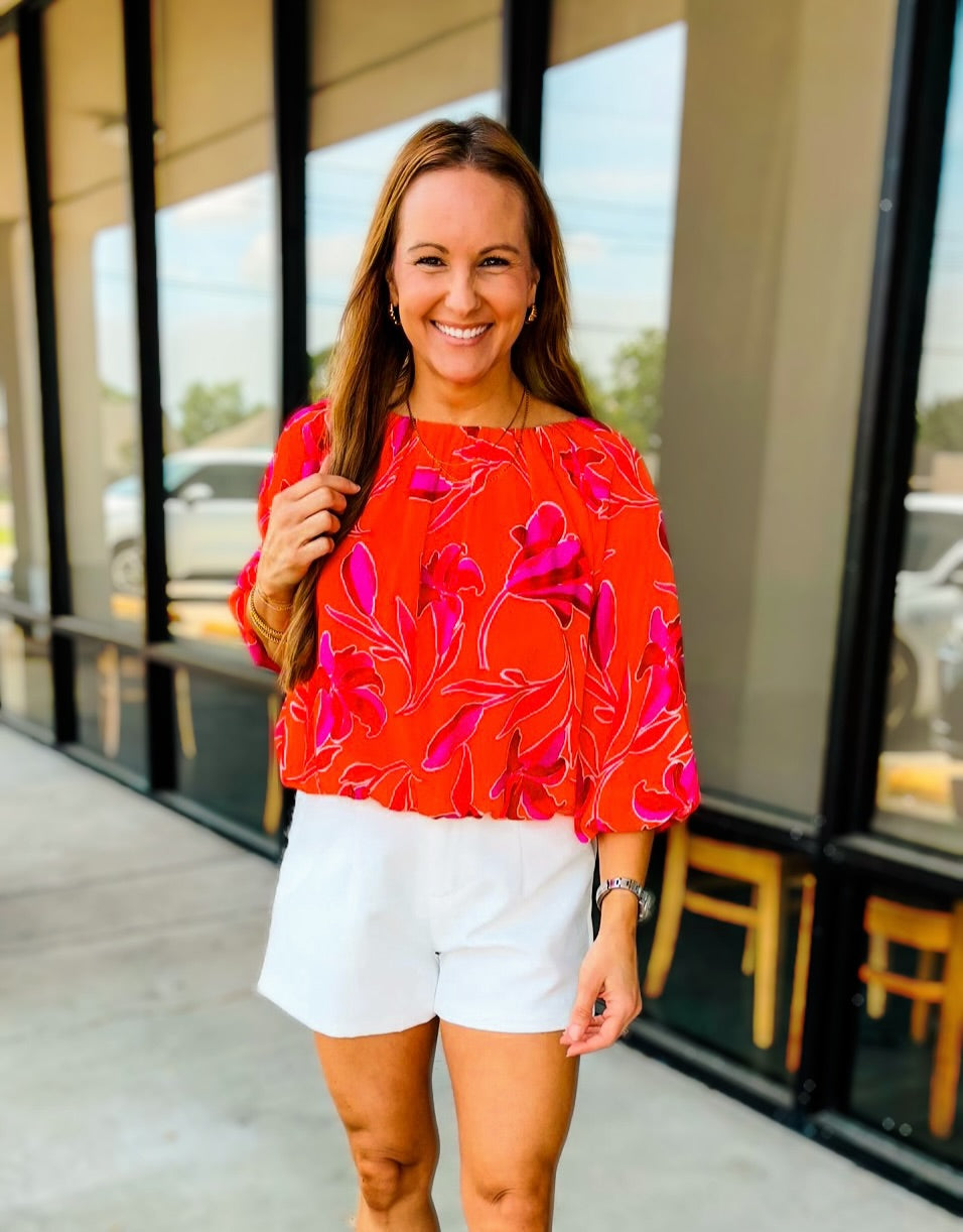 FLOWY FLOWER TOP