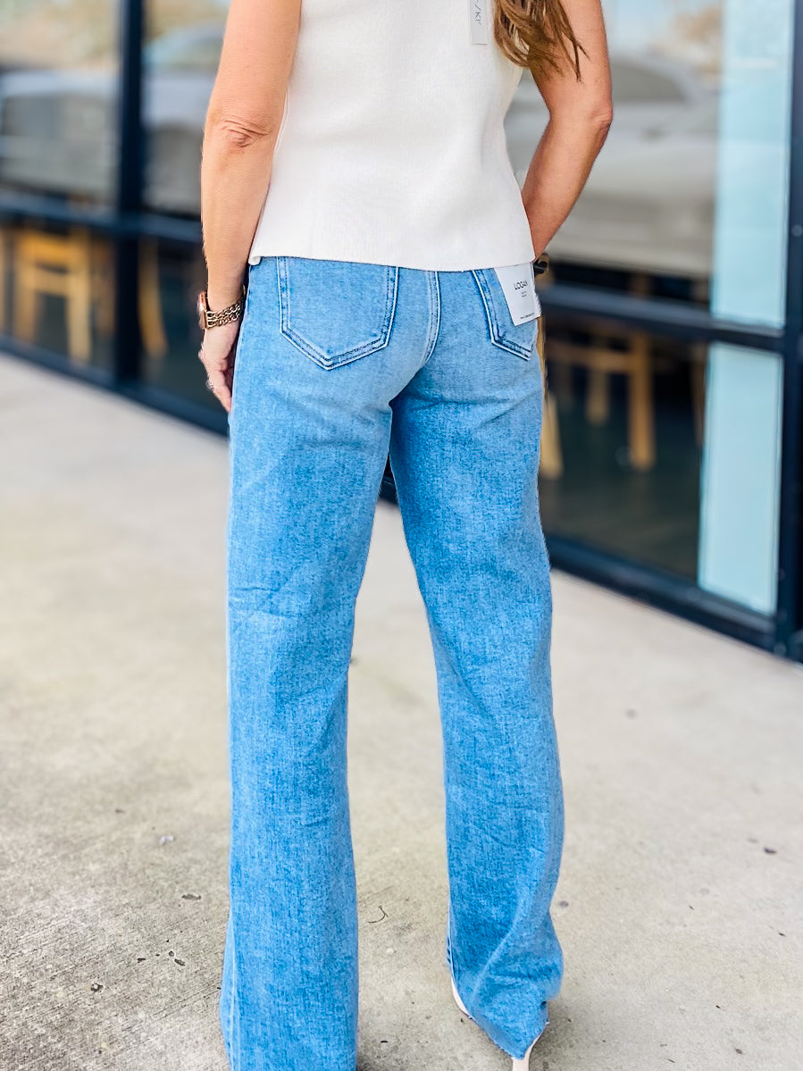 LOGAN HIGH WAIST DAD JEAN 9135