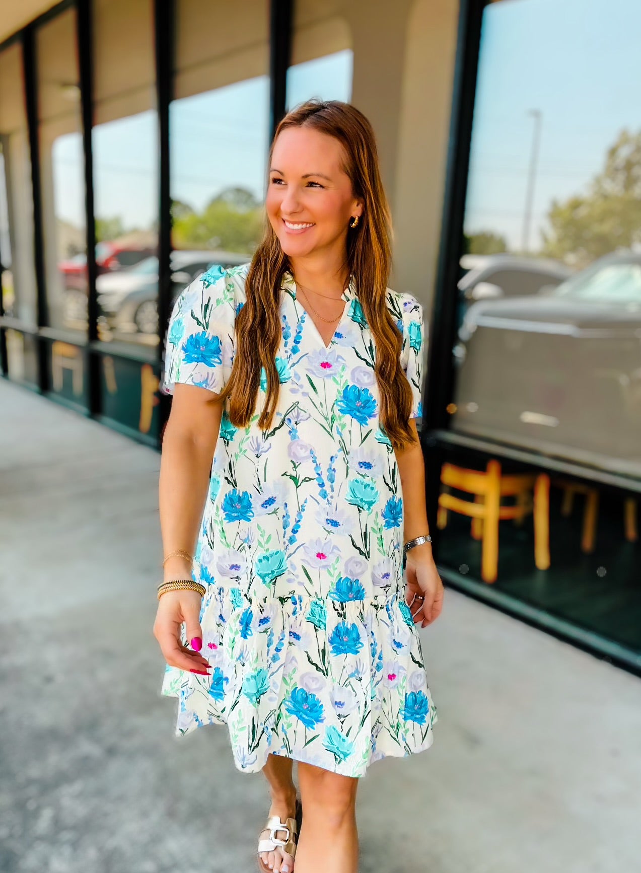 SWEET FLORALS MINI DRESS