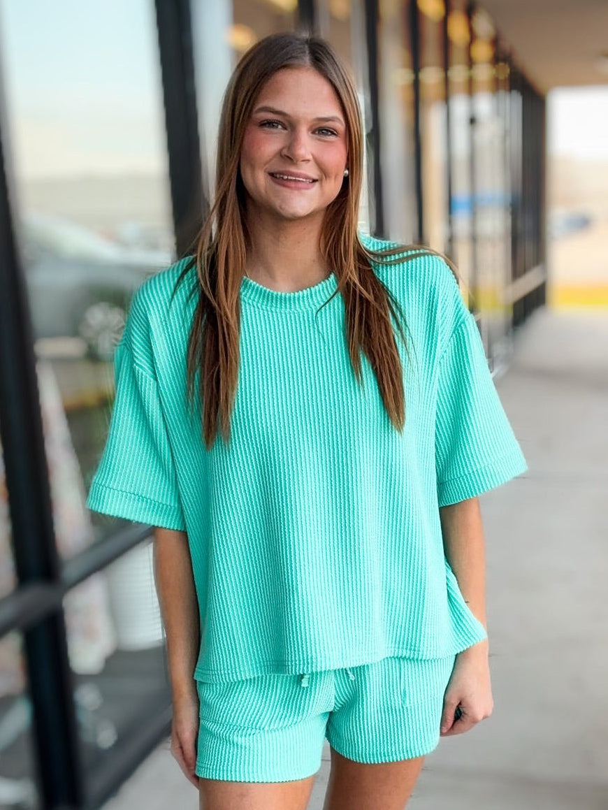 ALL GOING WELL RIBBED SET