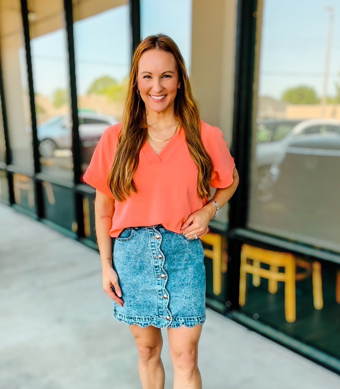 SADIE DENIM SKIRT