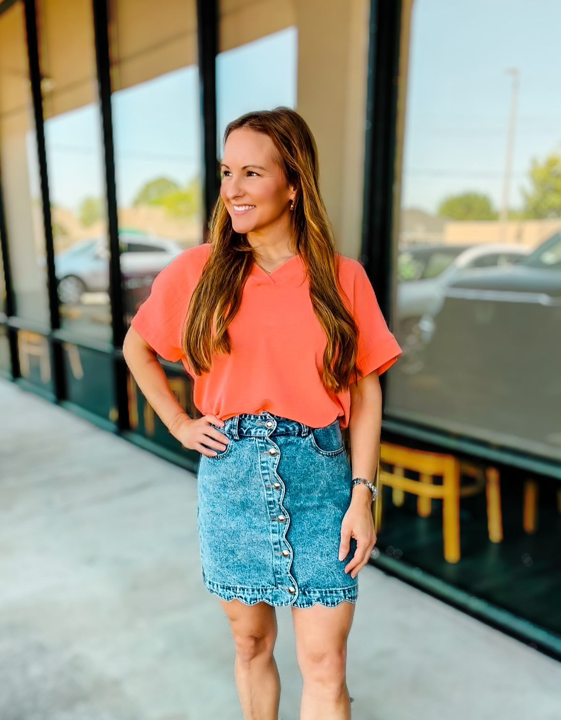 SADIE DENIM SKIRT