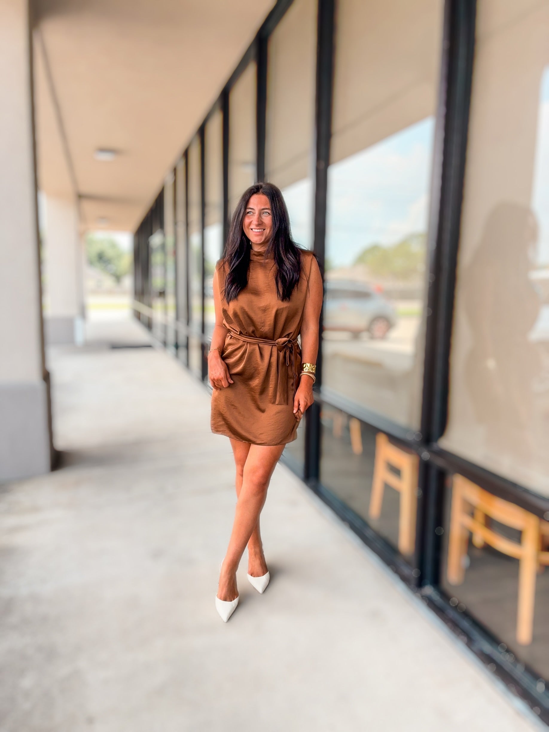 CHATEAU SATIN DRESS