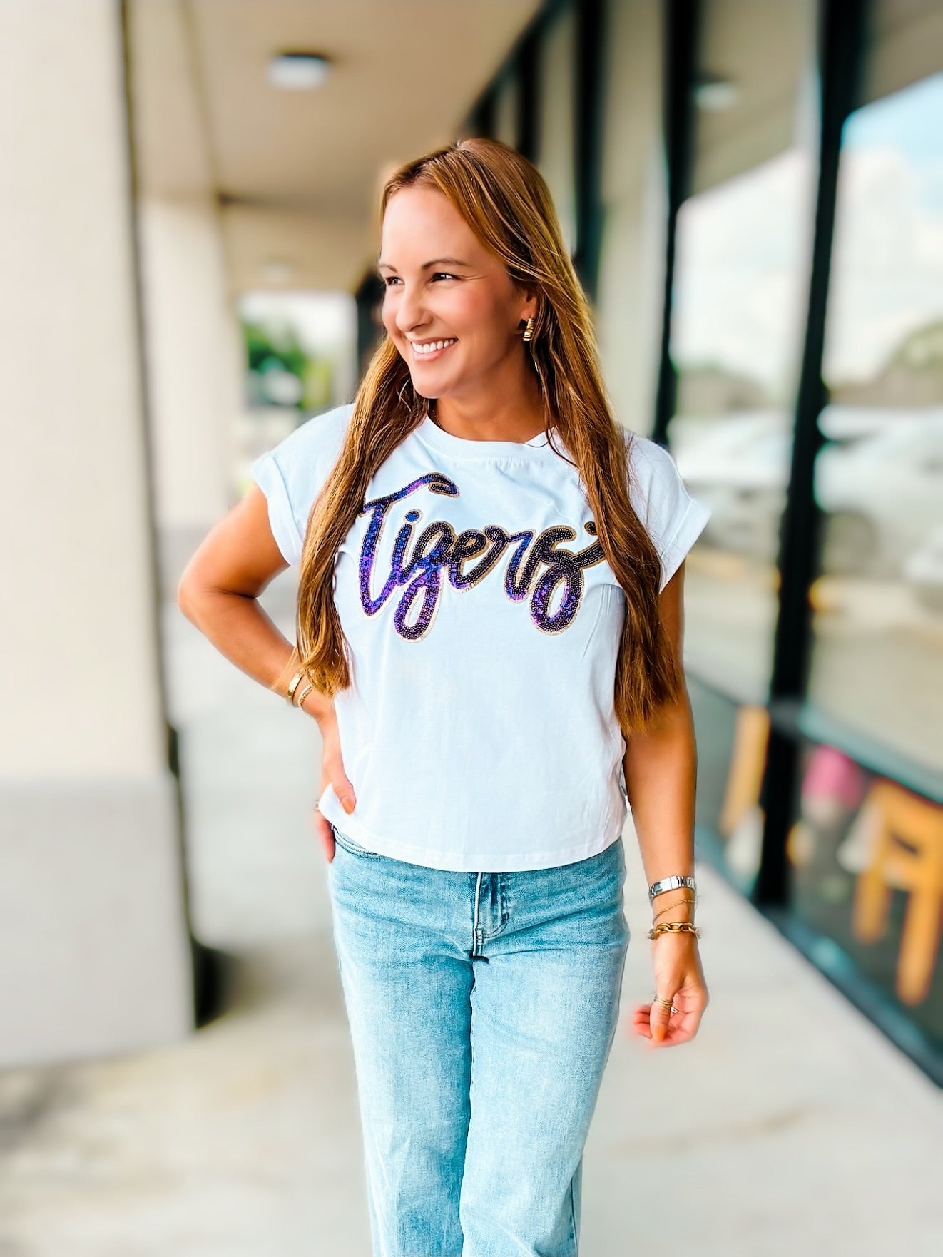 GAME DAY GLITZ TOP