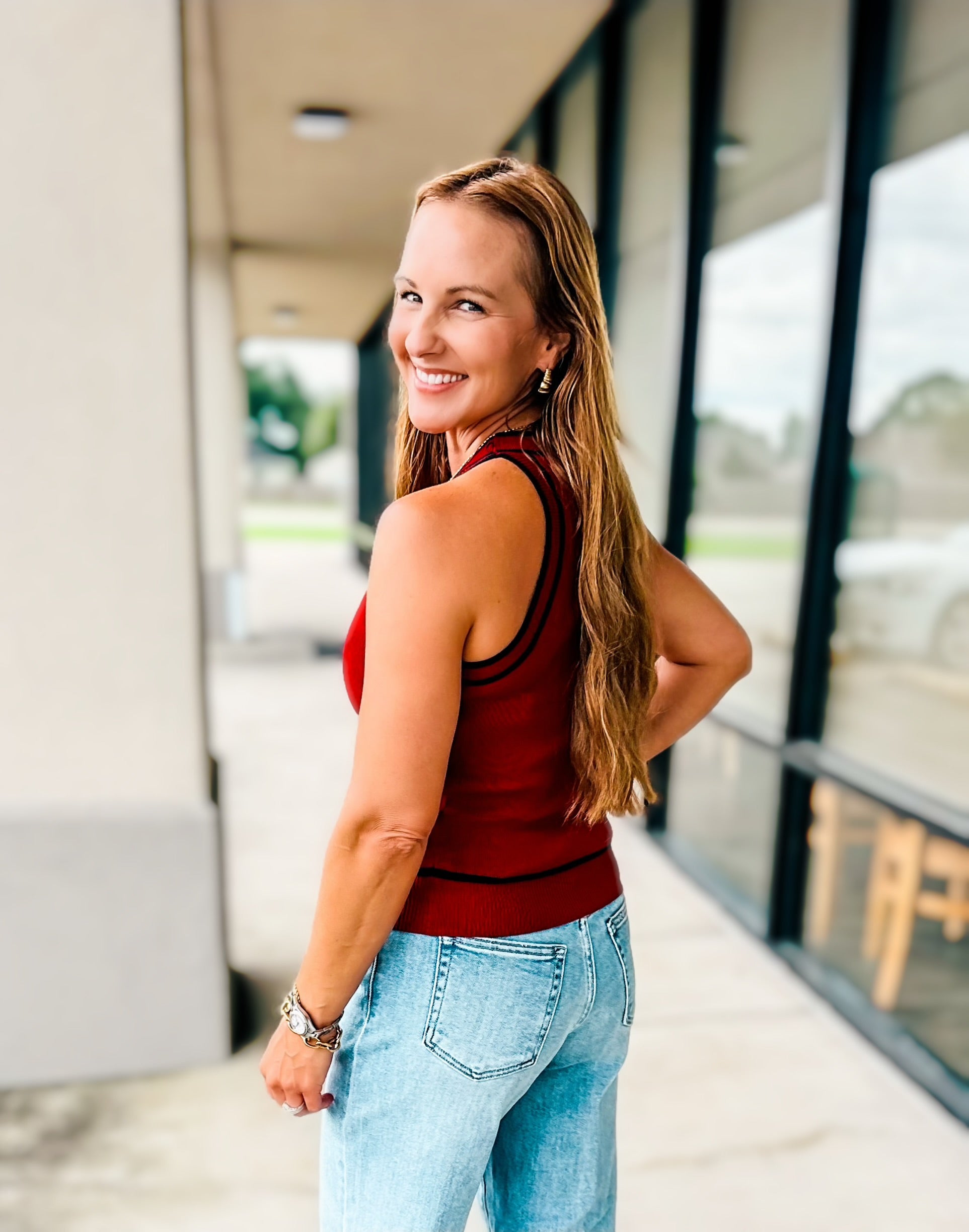 CABERNET SWEATER TANK