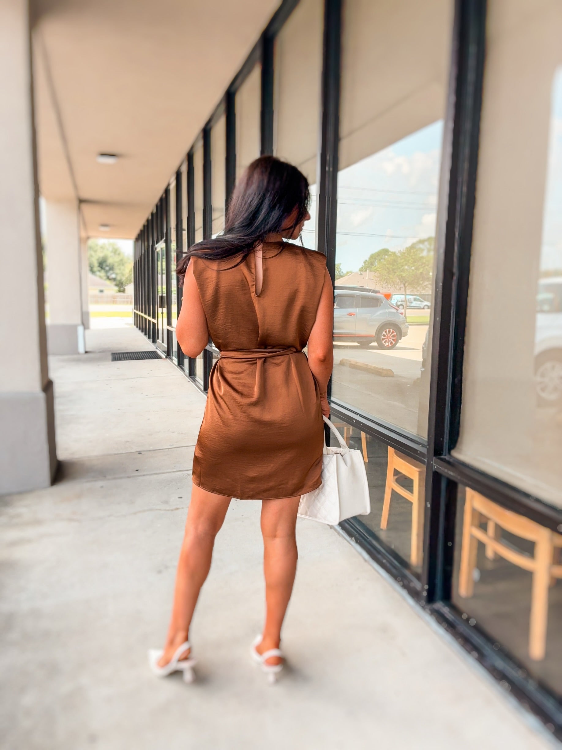 CHATEAU SATIN DRESS