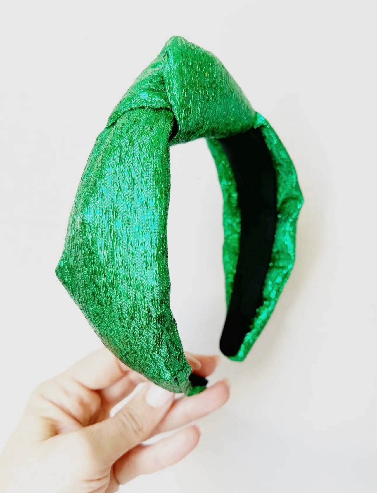 GREEN SHIMMER HEADBAND