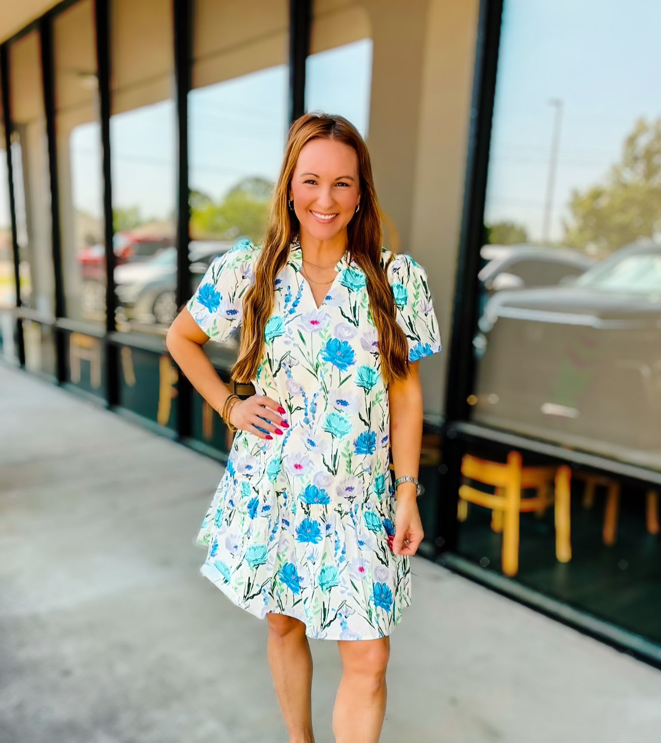 SWEET FLORALS MINI DRESS