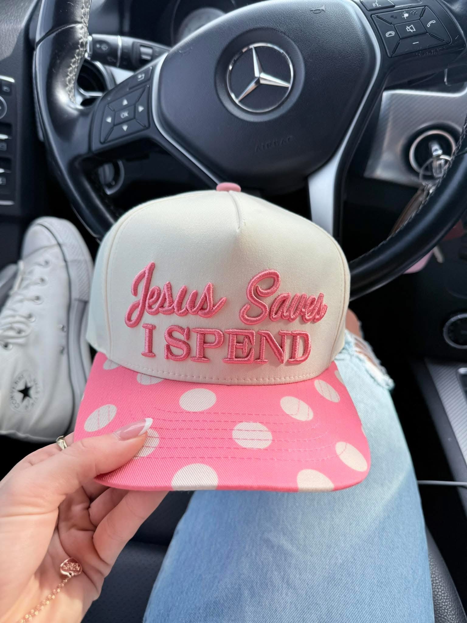 JESUS SAVES TRUCKER HAT