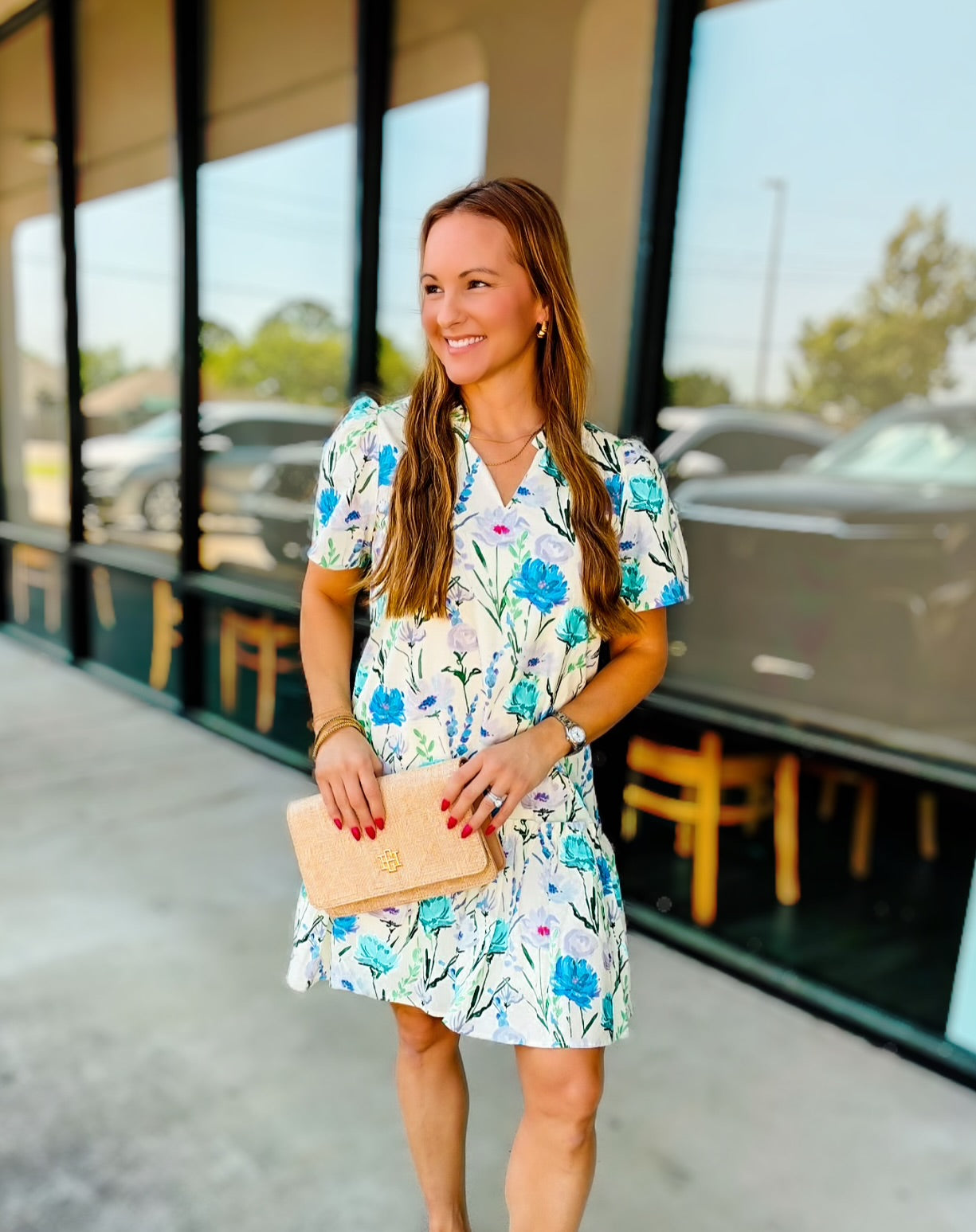 SWEET FLORALS MINI DRESS