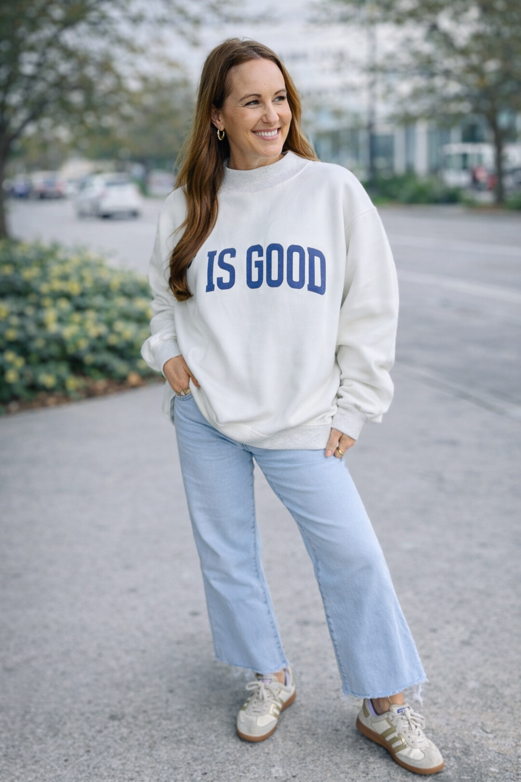 JESUS MOCK NECK SWEATSHIRT