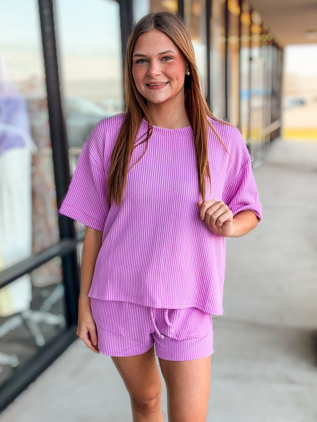 ALL GOING WELL RIBBED SET