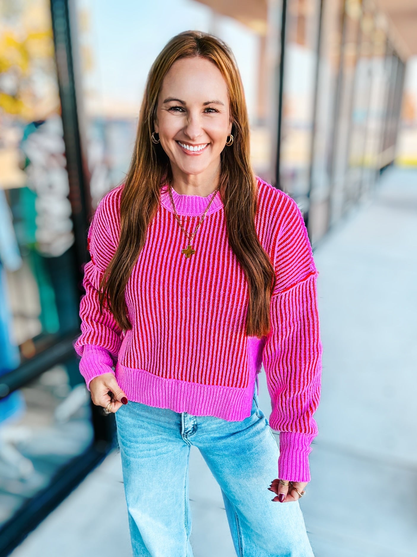 CANDY STRIPE SWEATER