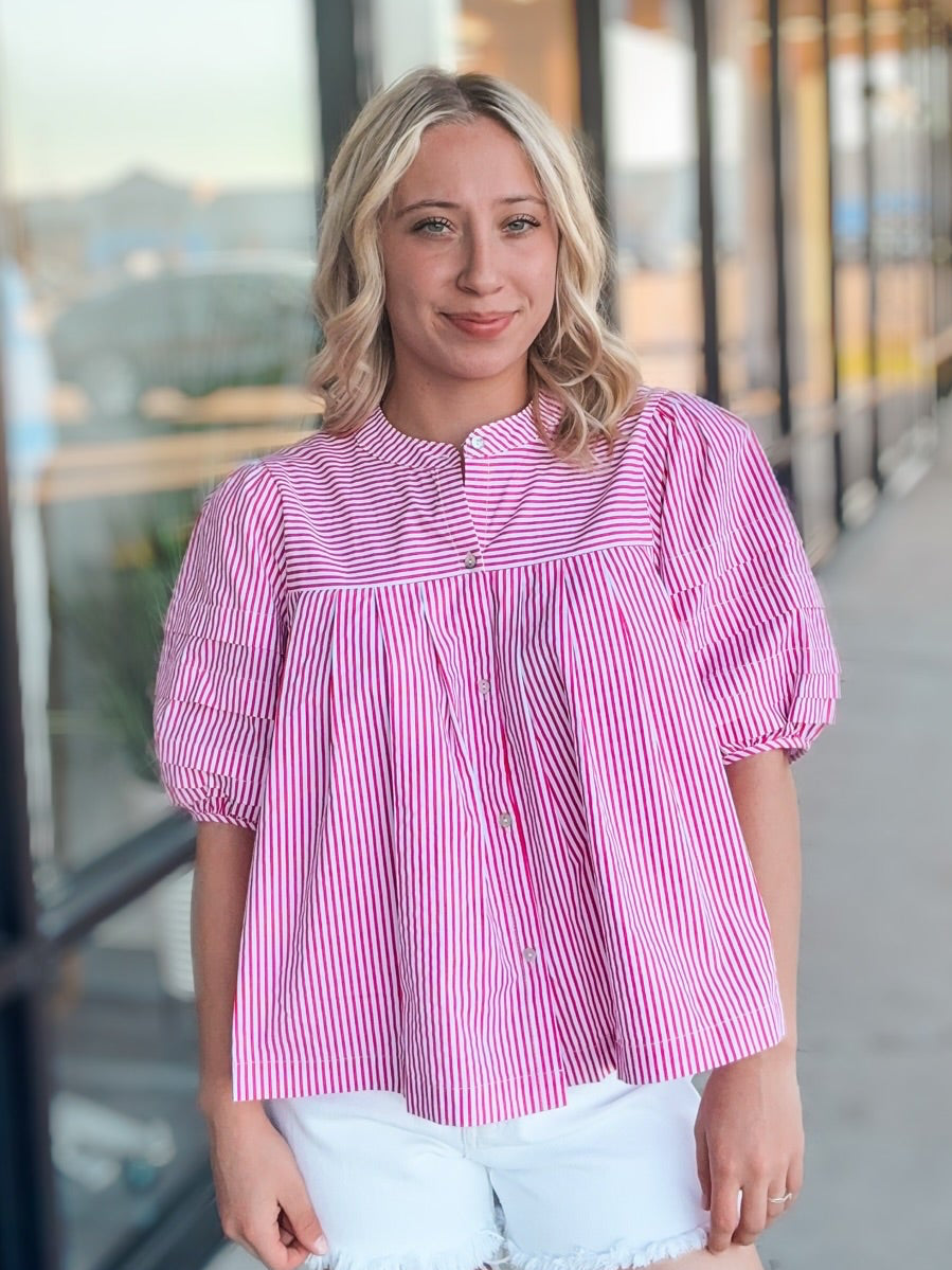 SIMPLY PUT TOGETHER PINK BLOUSE