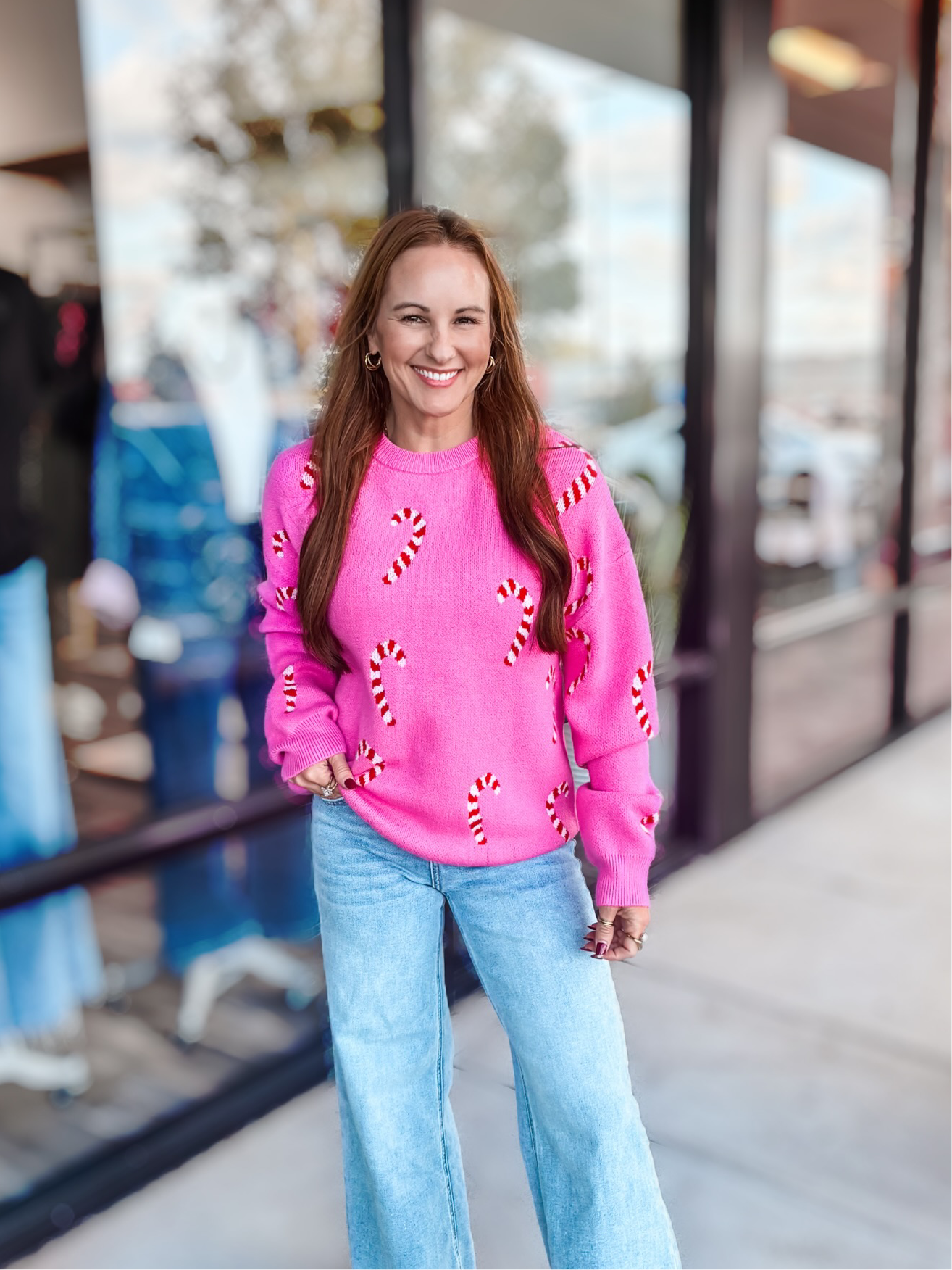 PEPPERMINT PARTY SWEATER