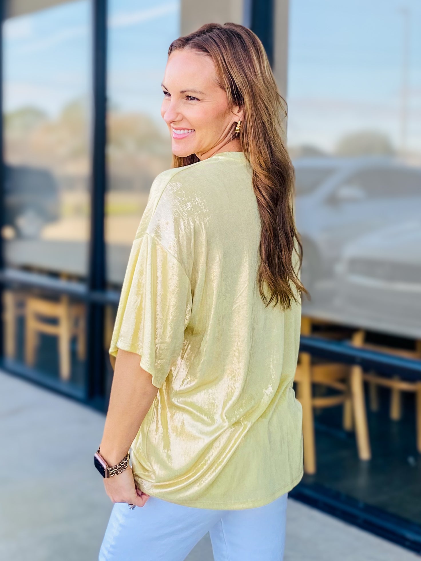 METALLIC GOLD TOP 2576