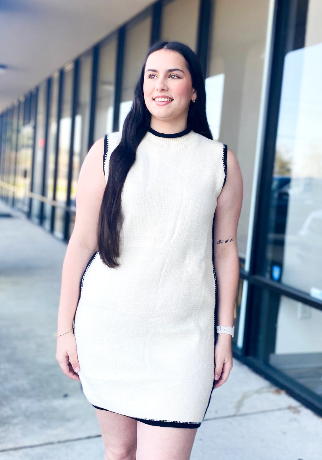 SLEEVELESS SWEATER DRESS 7267