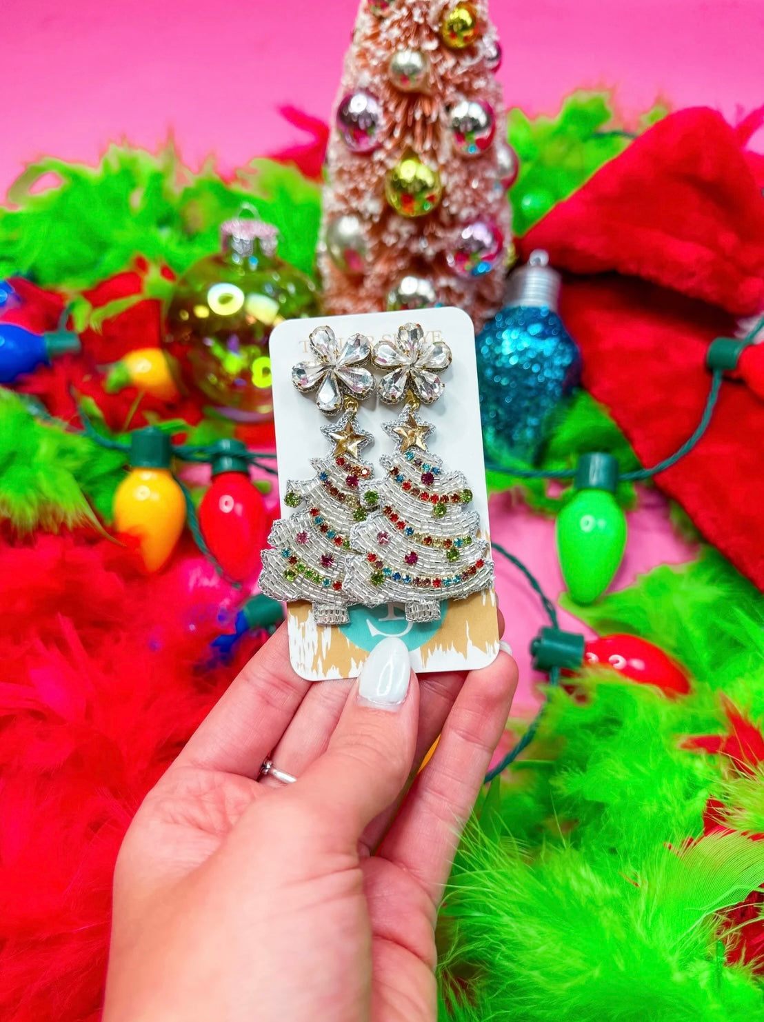 TS CHRISTMAS TREE EARRING