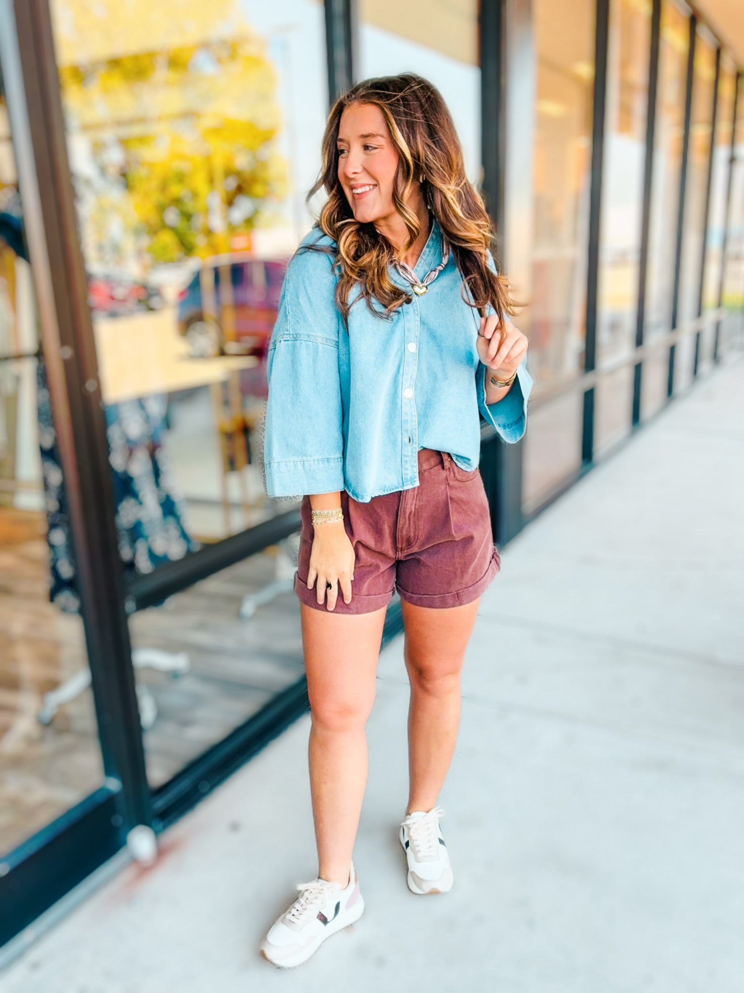 HARPER DENIM TOP