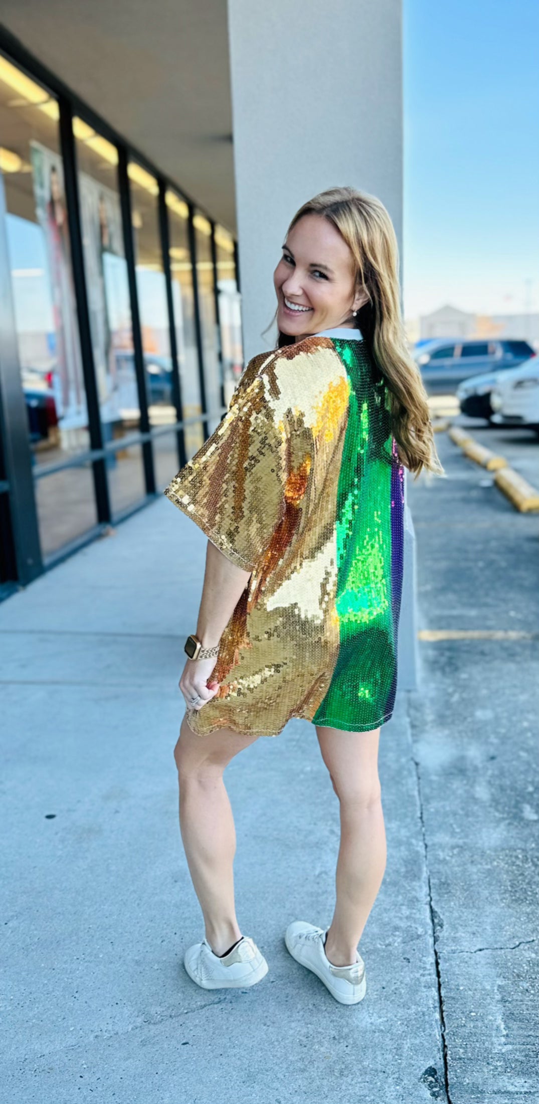 MARDI GRAS SEQUIN TUNIC 3564