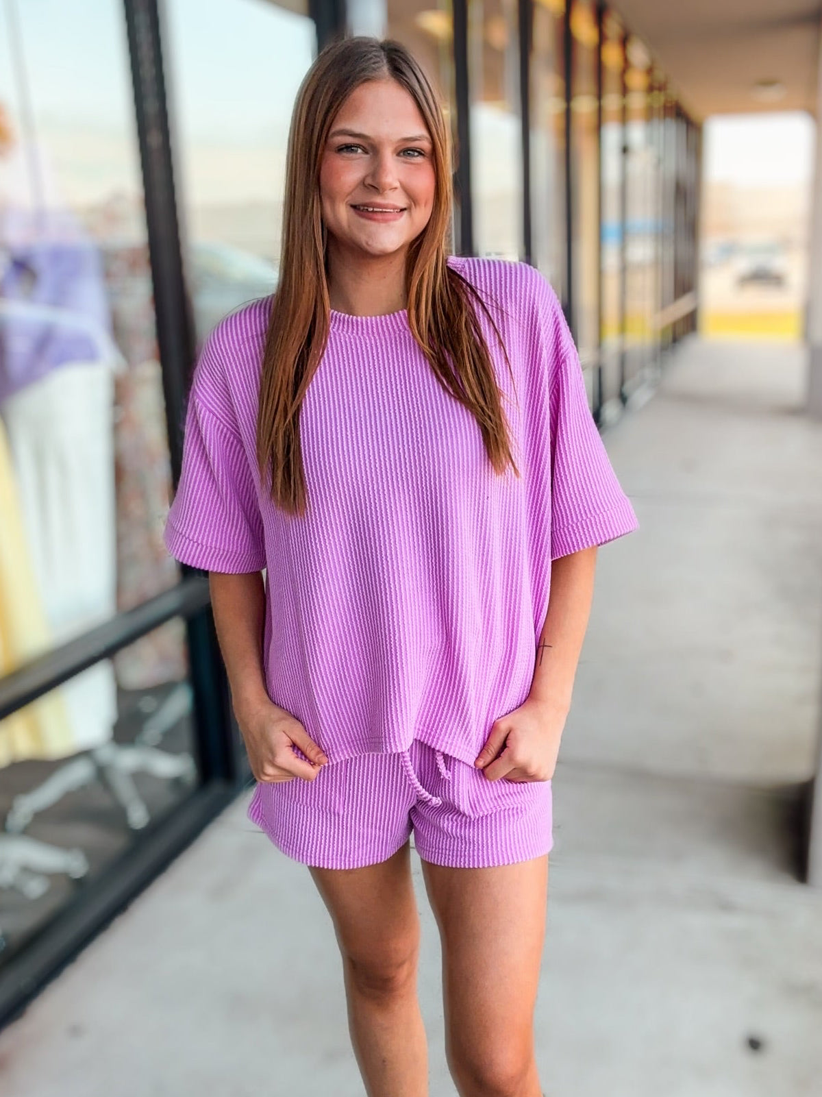 ALL GOING WELL RIBBED SET