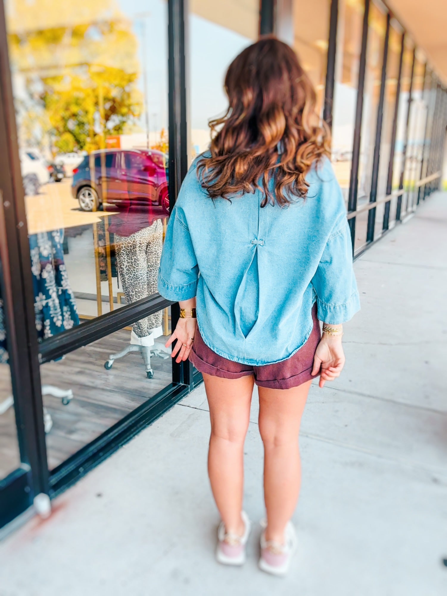 HARPER DENIM TOP
