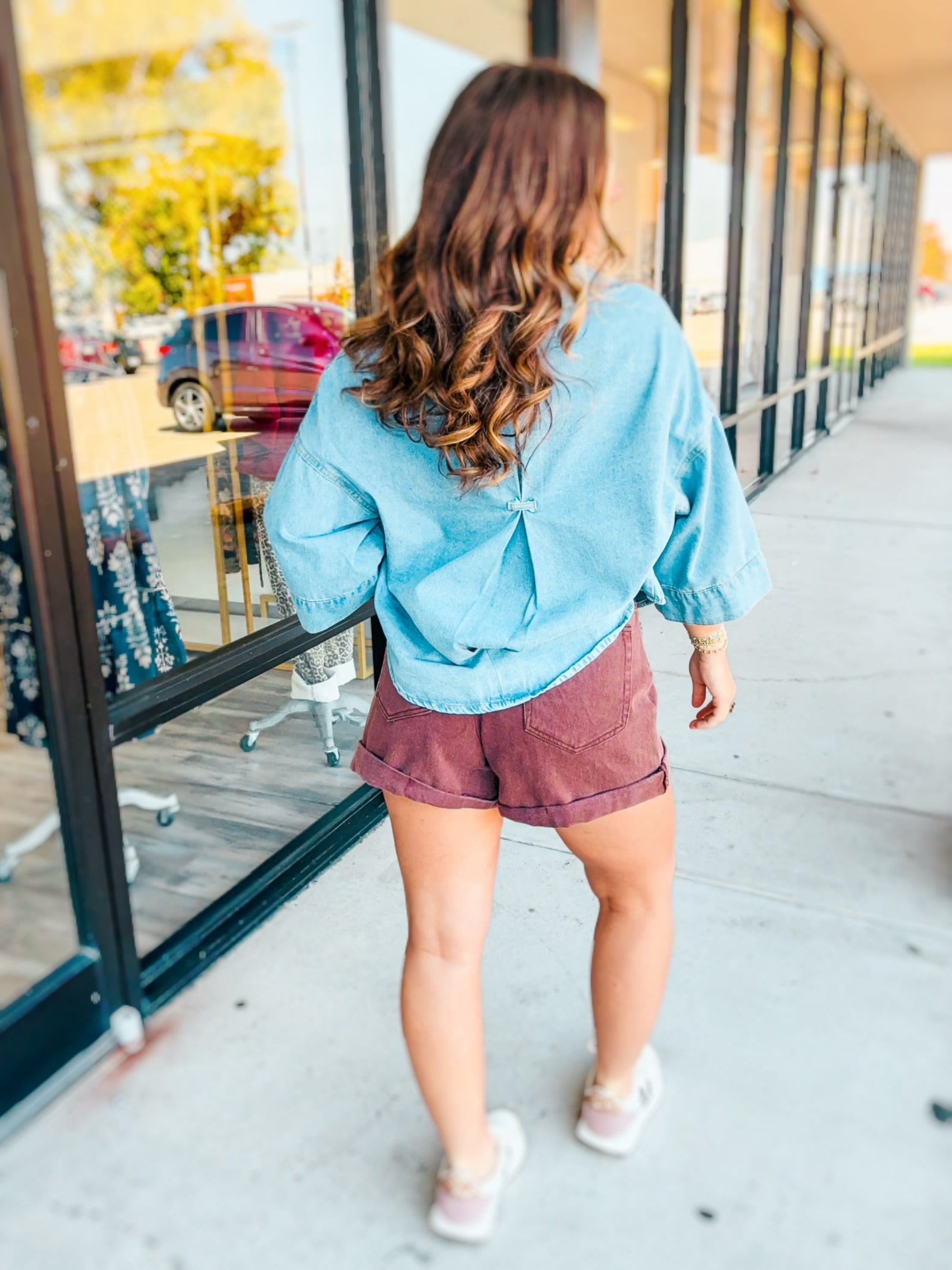 HARPER DENIM TOP