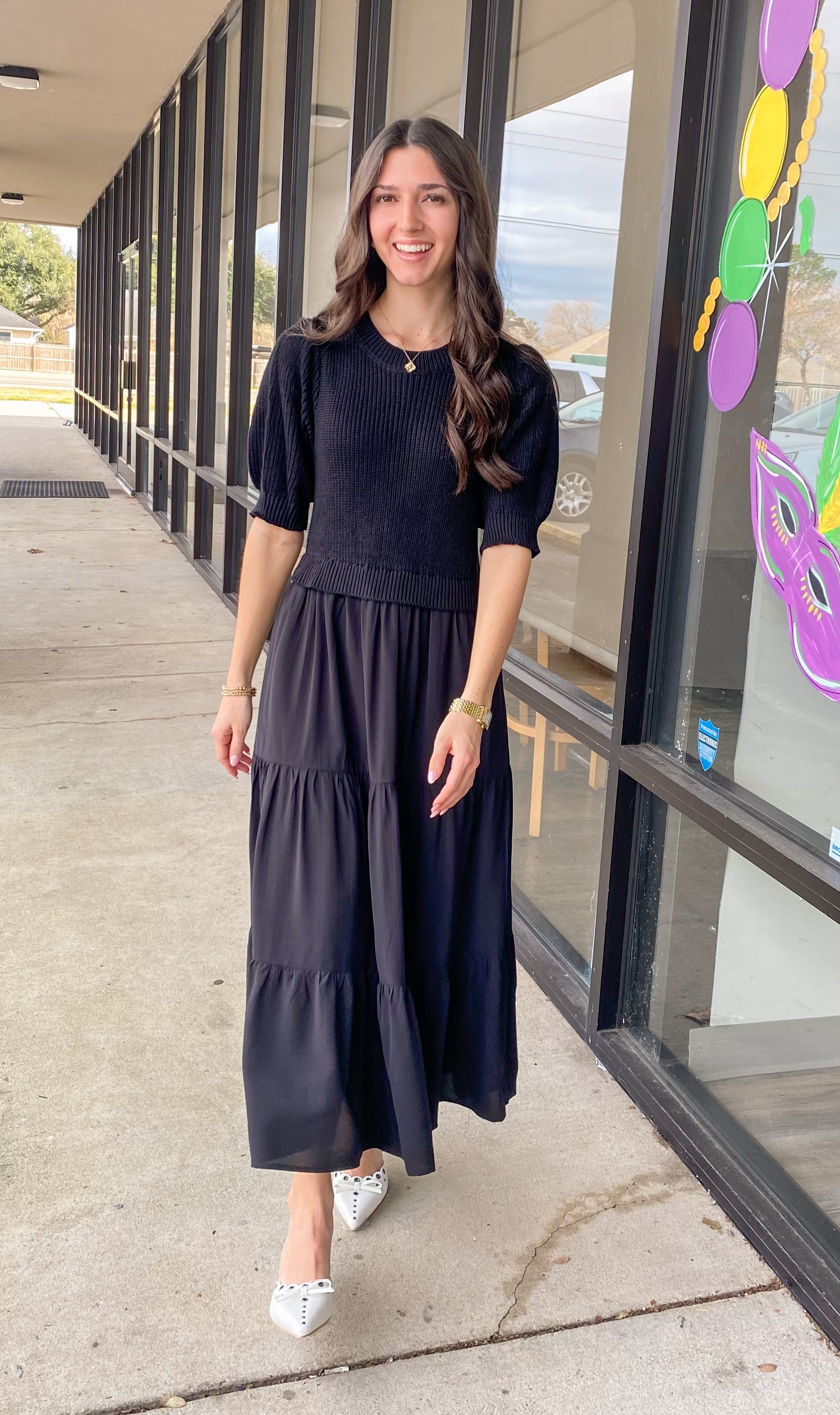 MIXED MEDIA MAXI DRESS 852S