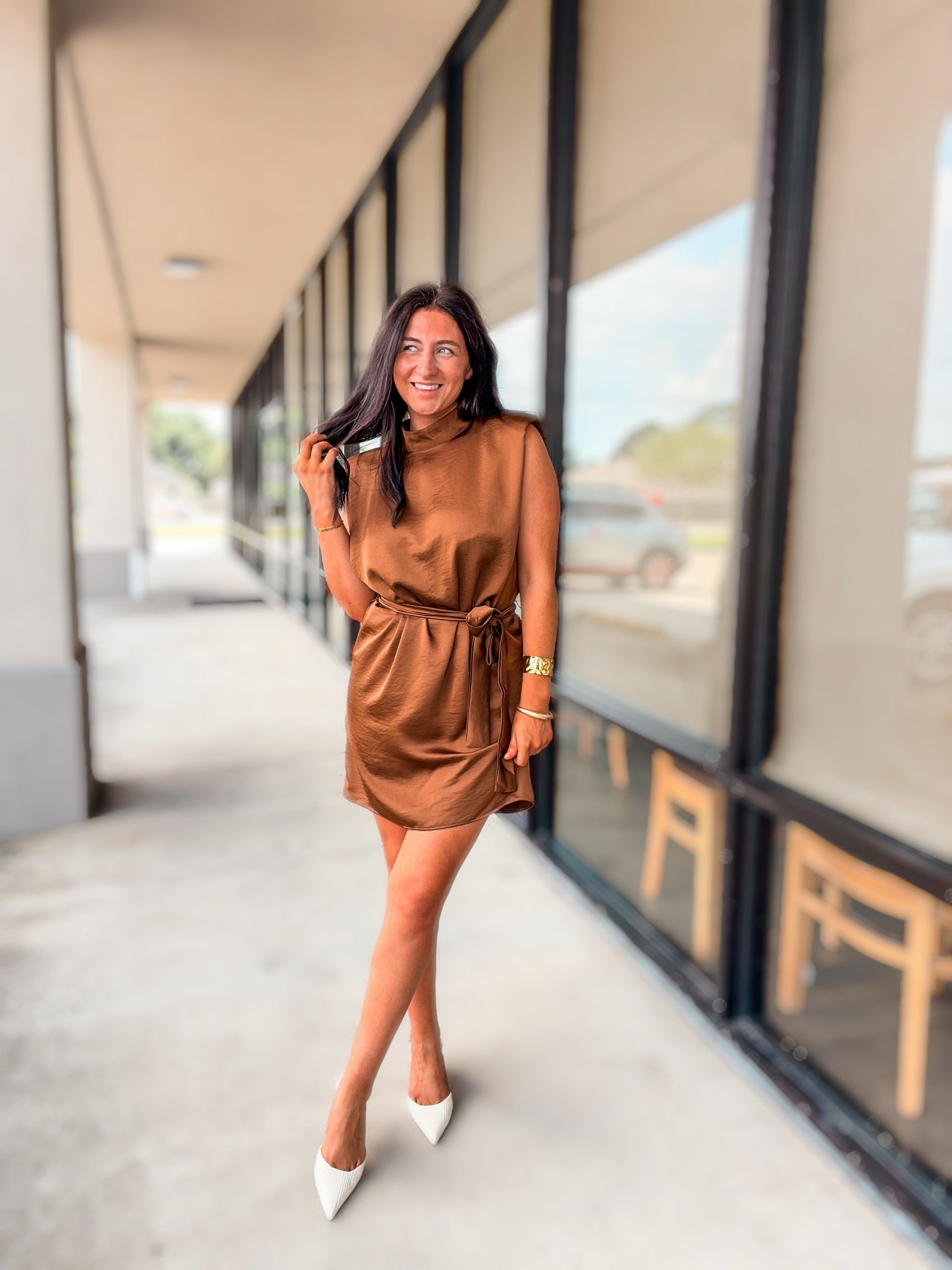 CHATEAU SATIN DRESS