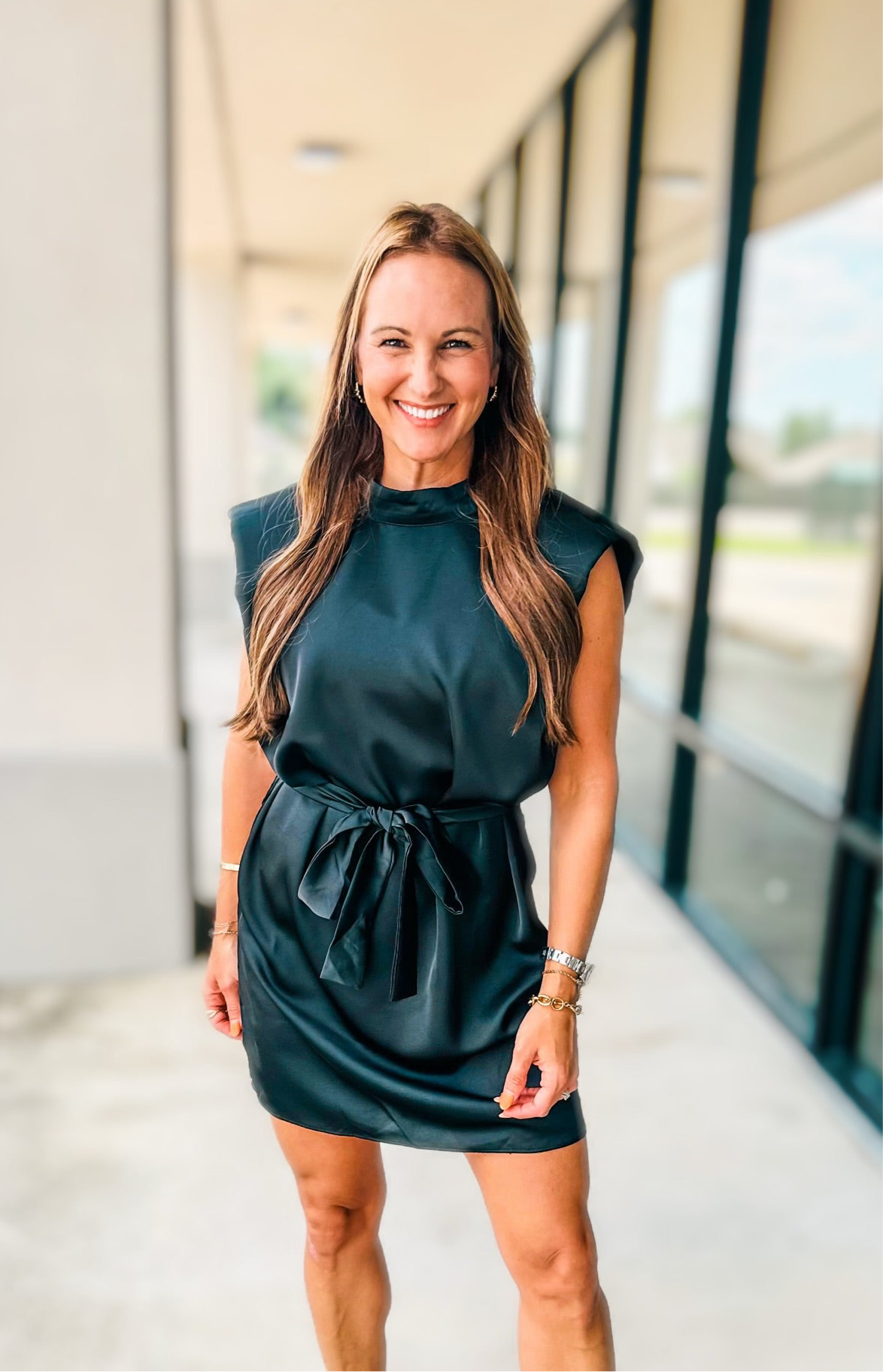 CHATEAU SATIN DRESS