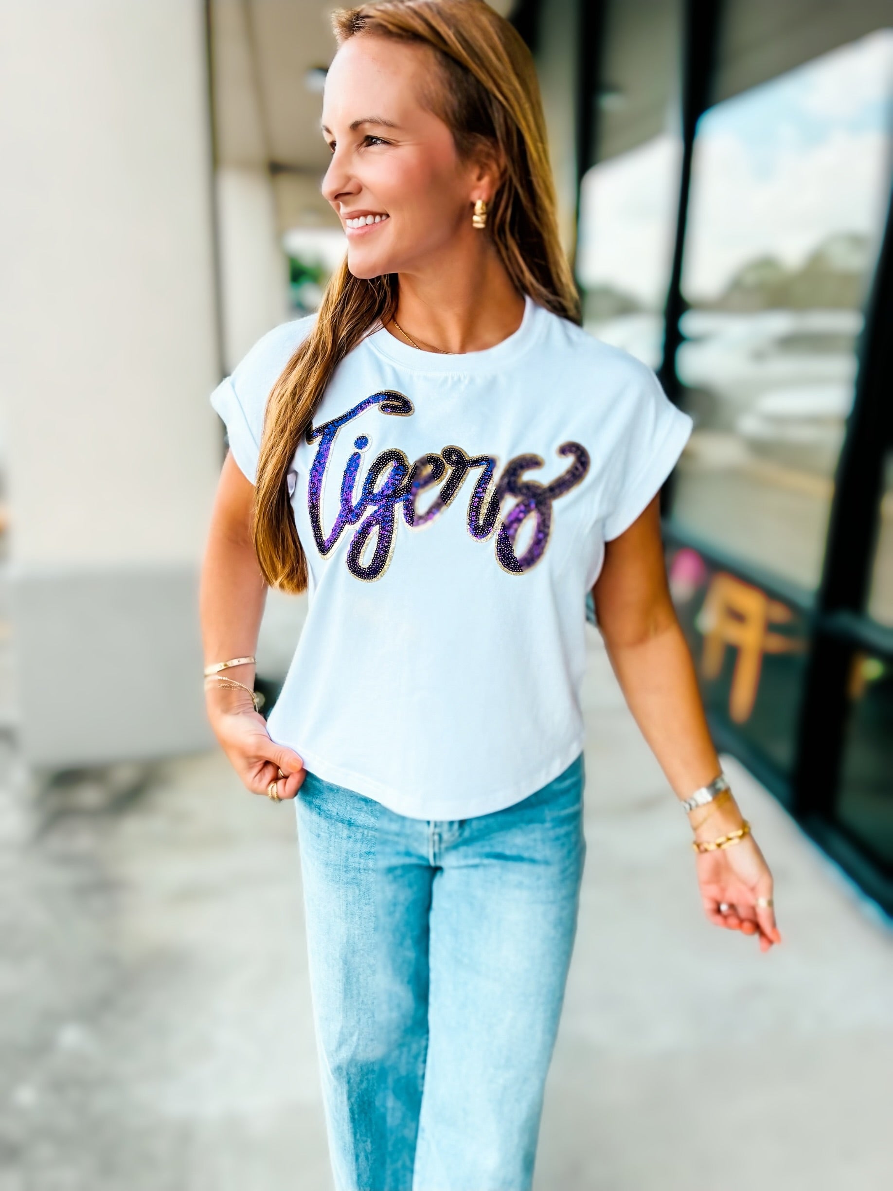 GAME DAY GLITZ TOP