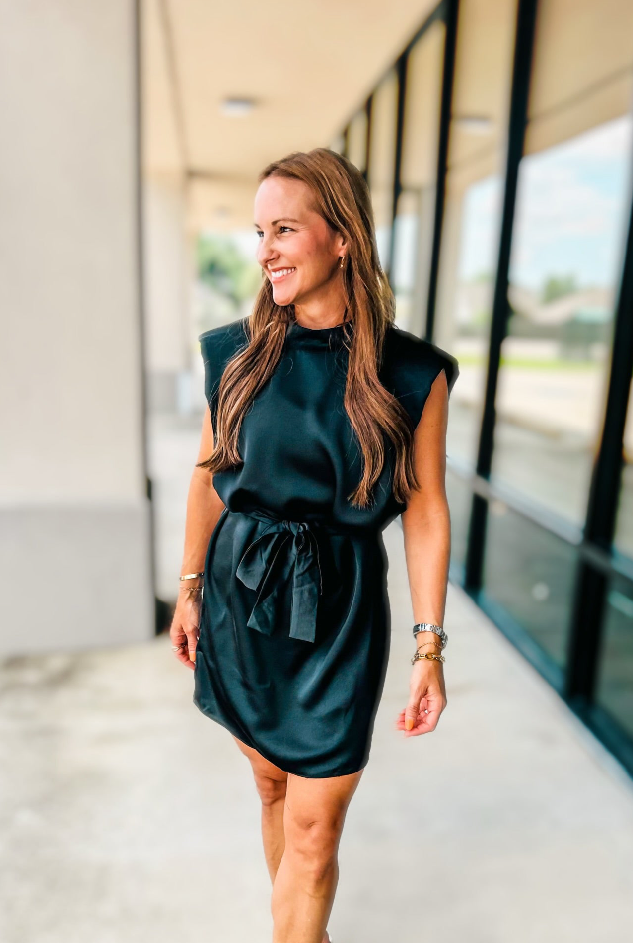 CHATEAU SATIN DRESS