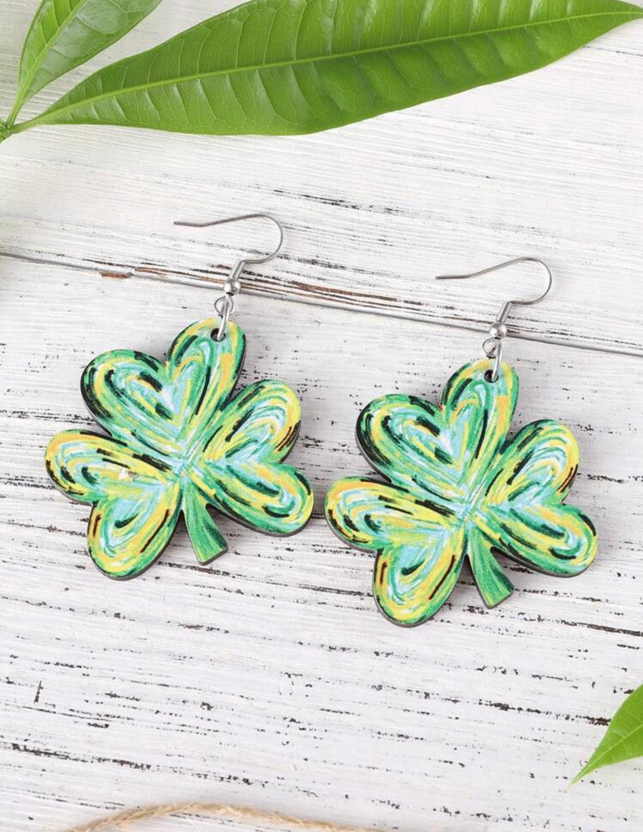 VINTAGE SHAMROCK EARRINGS