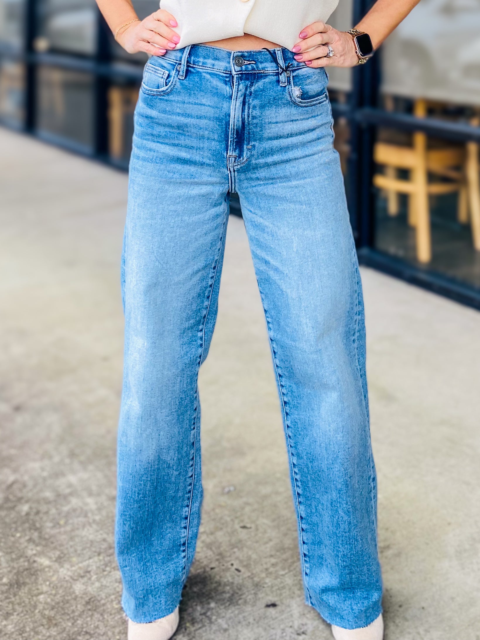 LOGAN HIGH WAIST DAD JEAN 9135