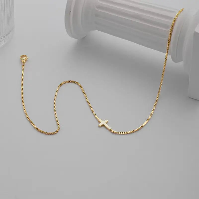 DAINTY CROSS NECKLACE