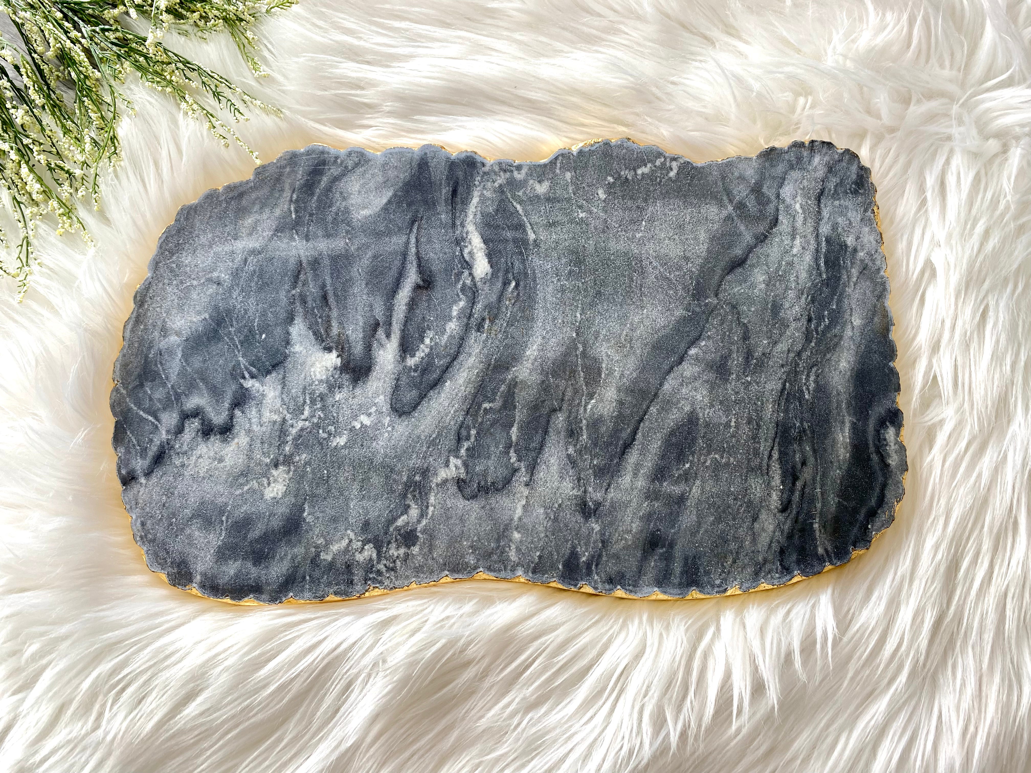 RS METZ MARBLE SERVING BOARD