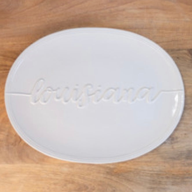 RS LOUISIANA EMBOSSED PLATTER