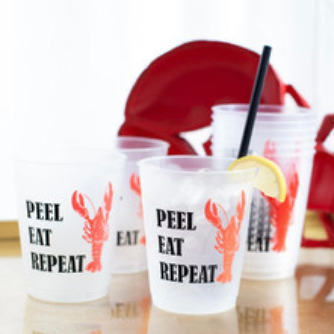 PEEL EAT REPEAT PARTY CUPS