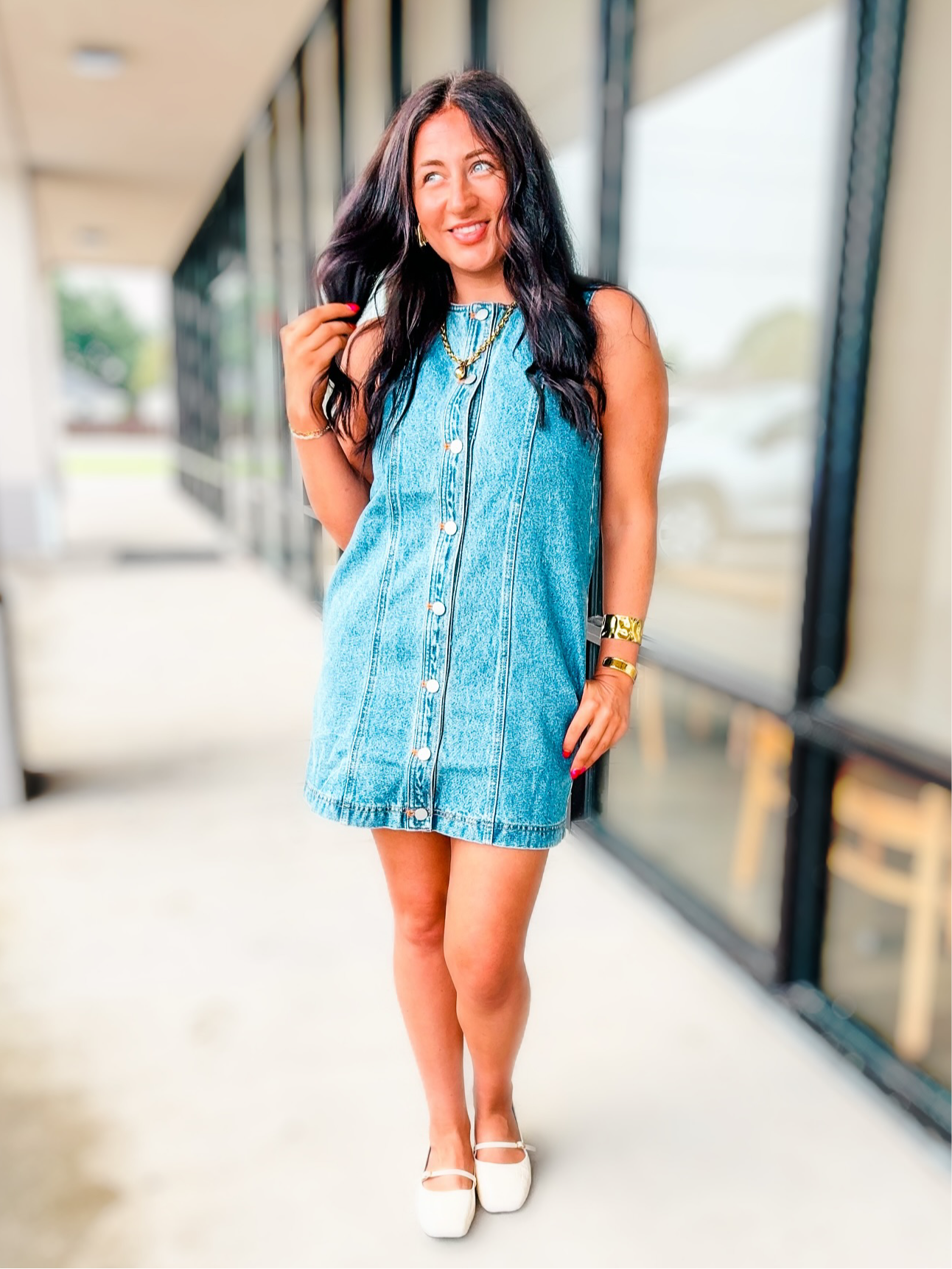 RIVERSIDE DENIM DRESS