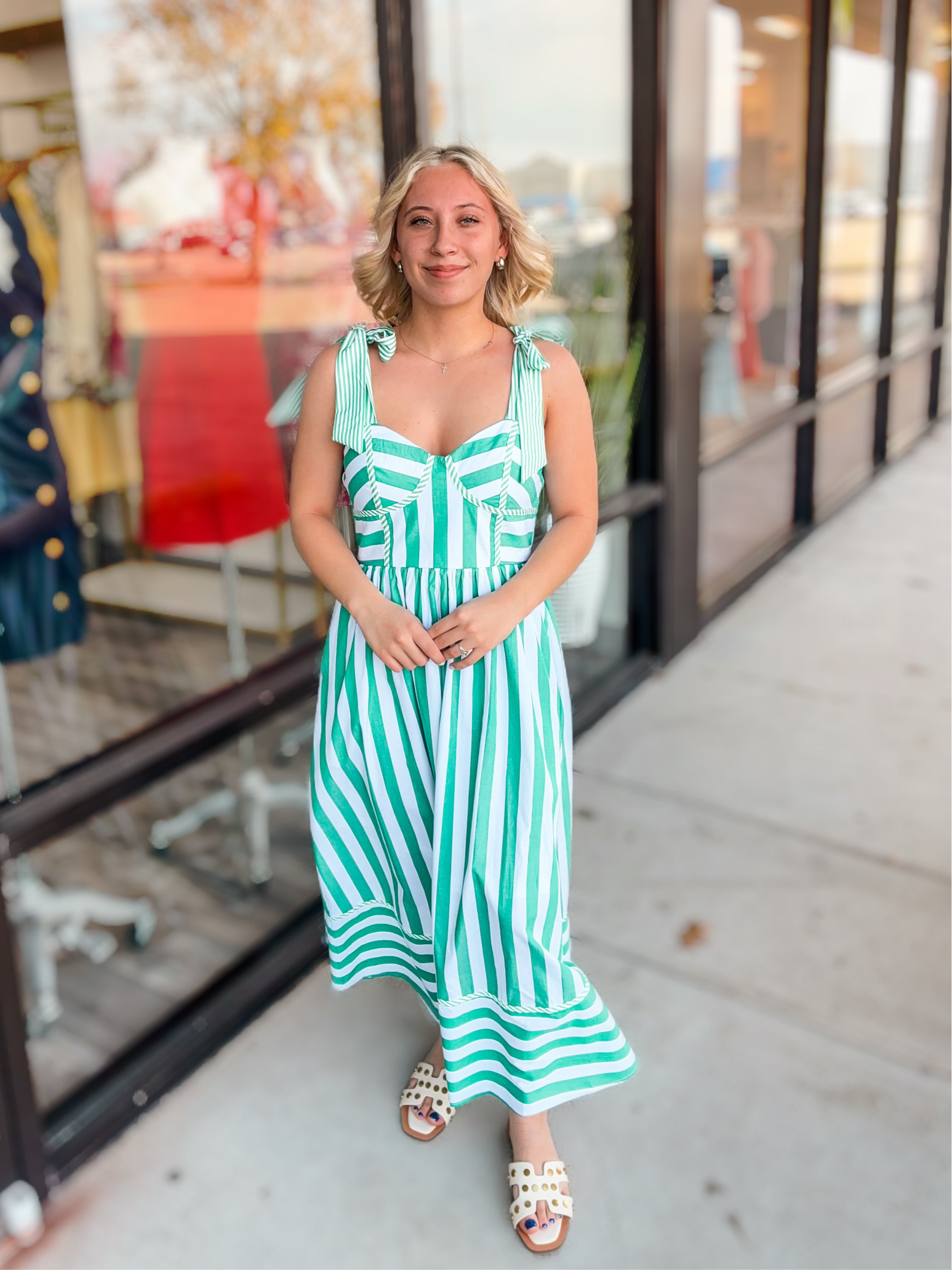 SPRINGBOUND STRIPE DRESS