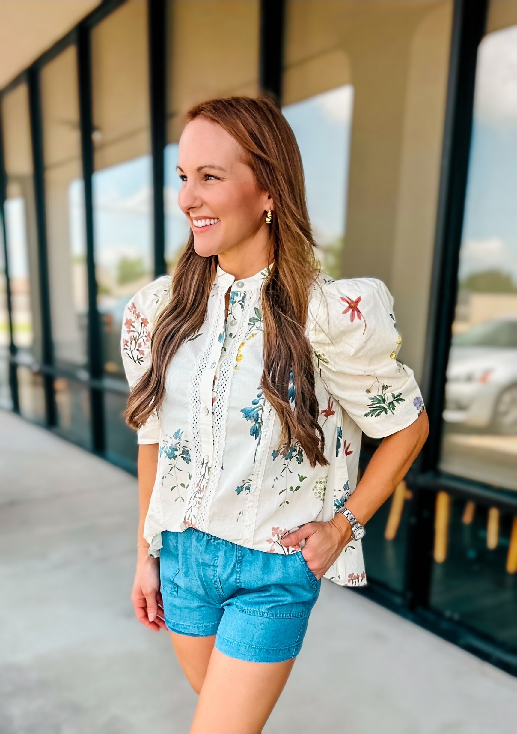 IVORY GARDEN TOP