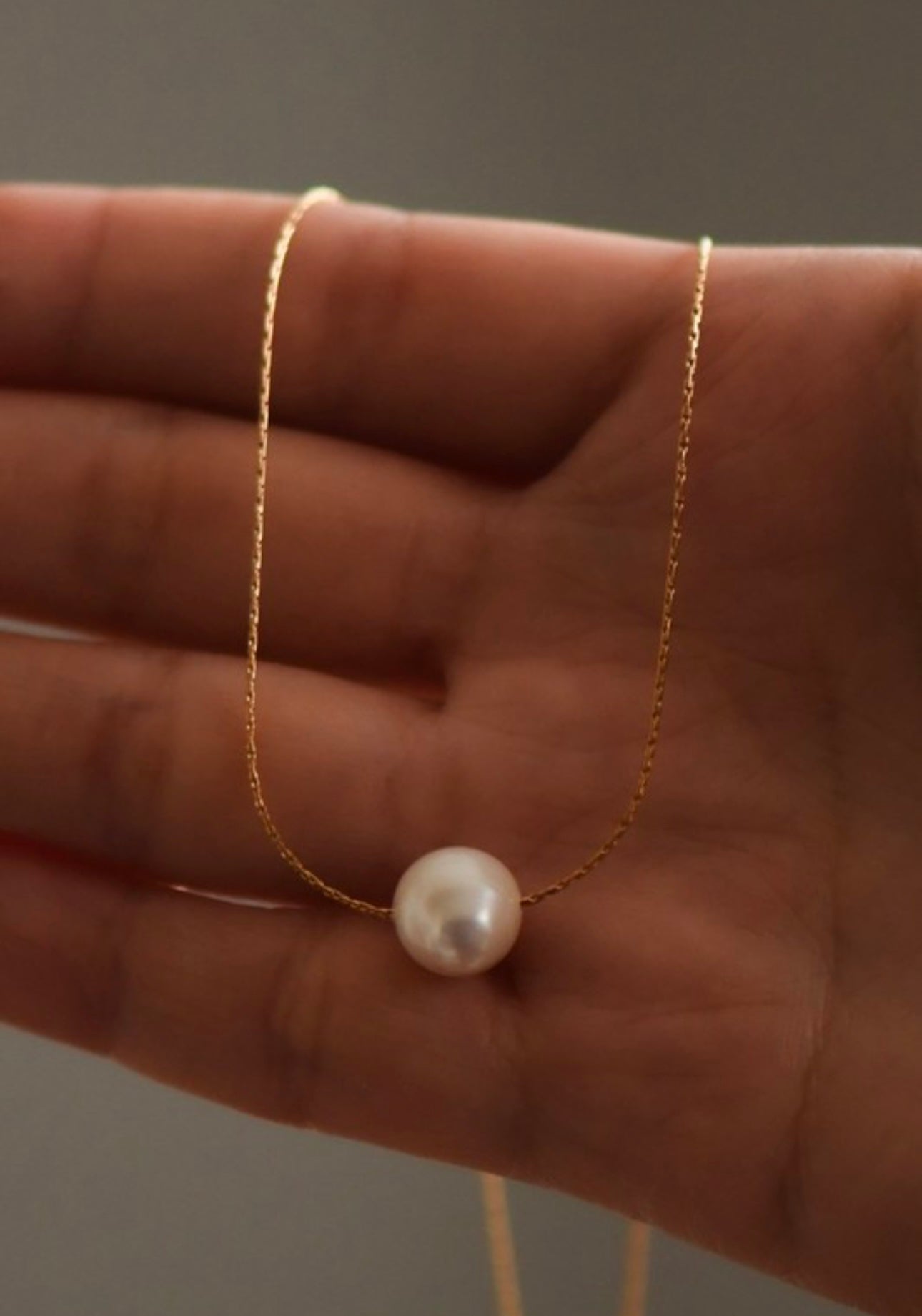 SINGLE PEARL NECKLACE WR