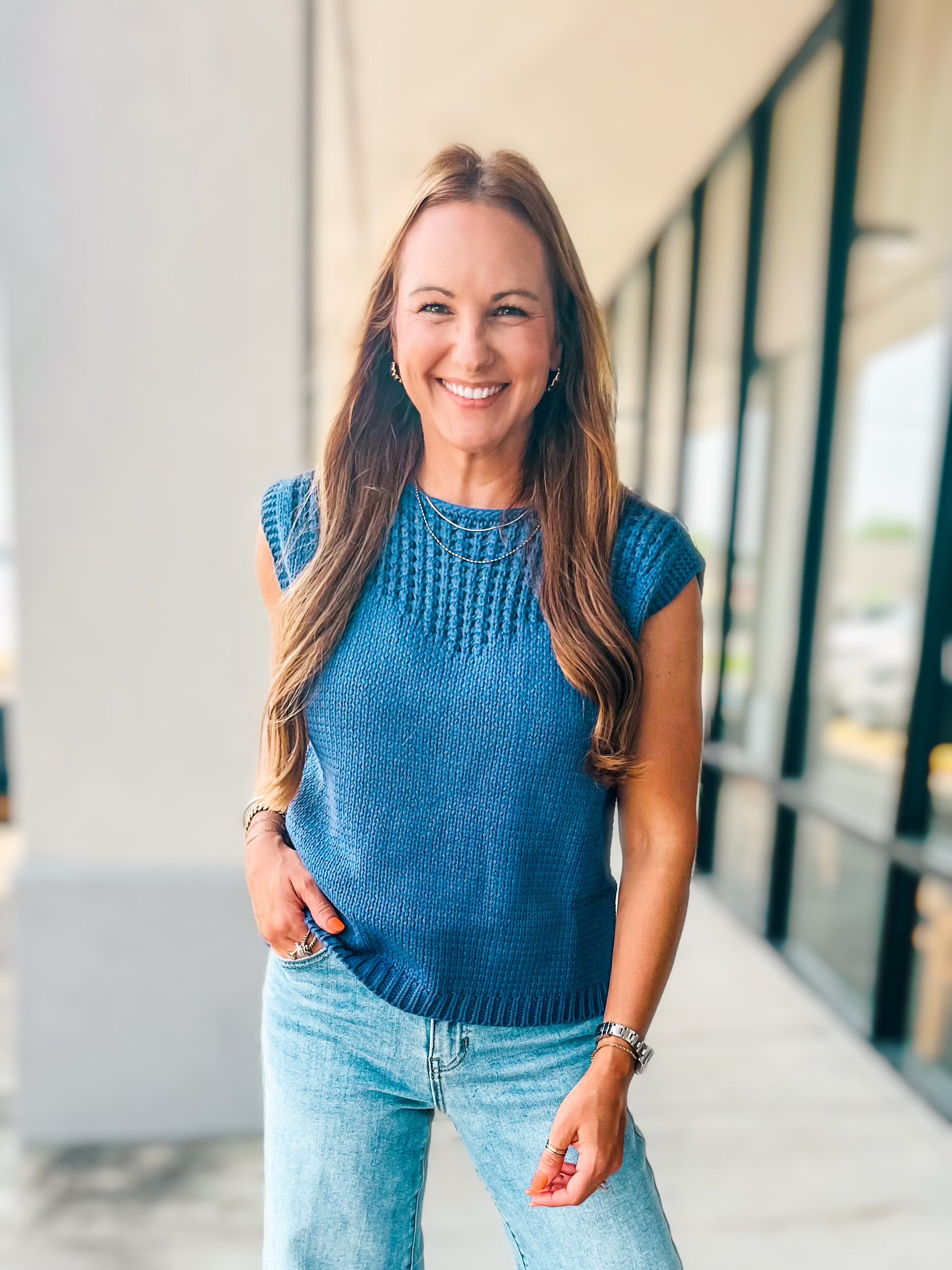 BLUE CHARM TOP