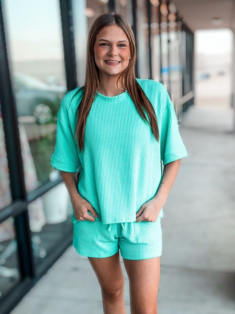 ALL GOING WELL RIBBED SET