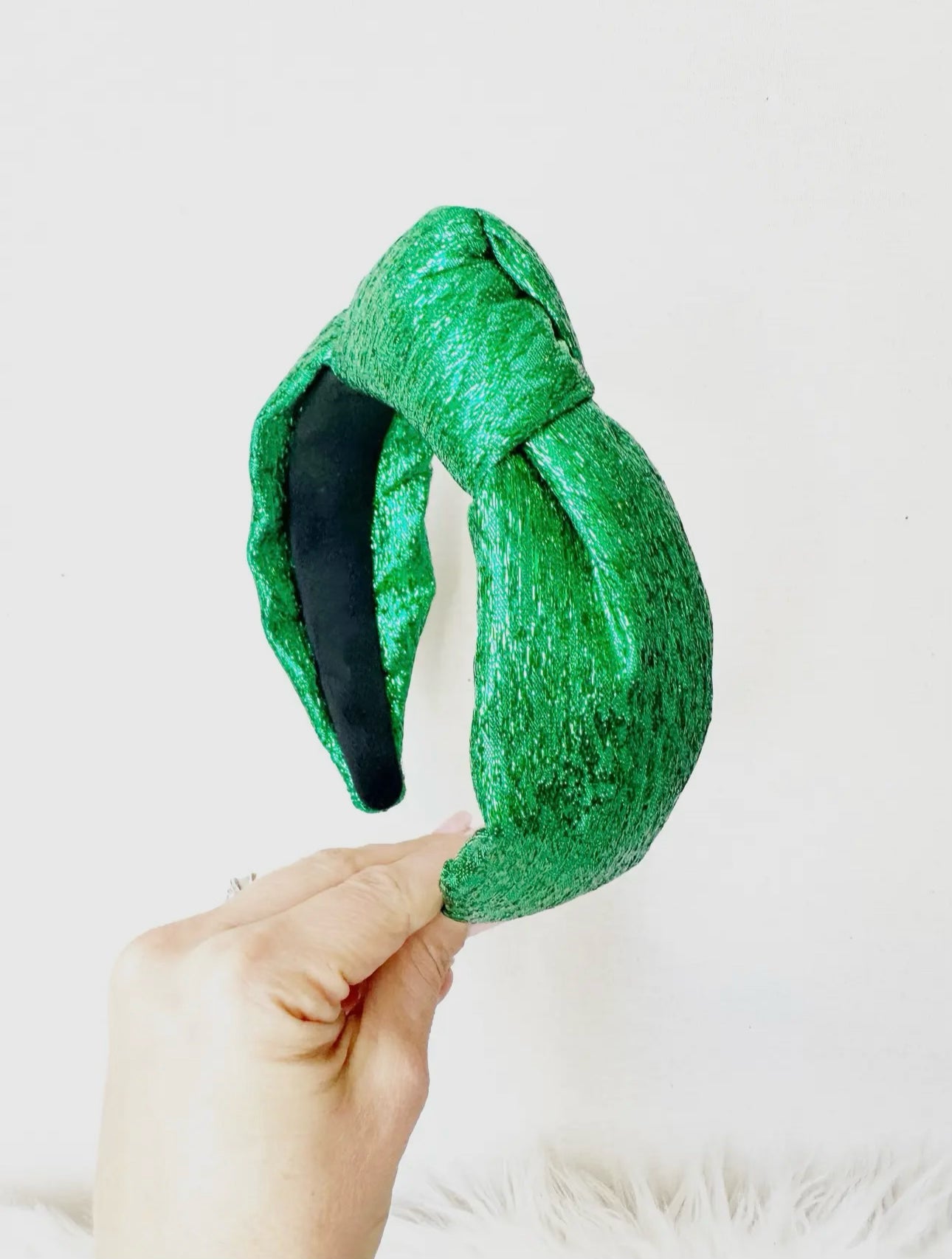 GREEN SHIMMER HEADBAND