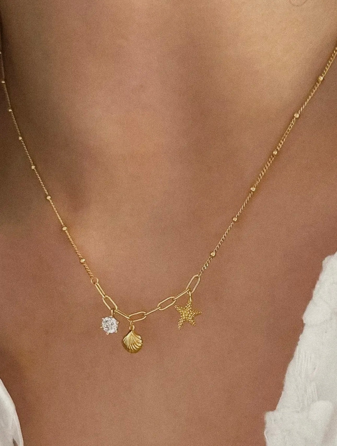 SHELL & START NECKLACE