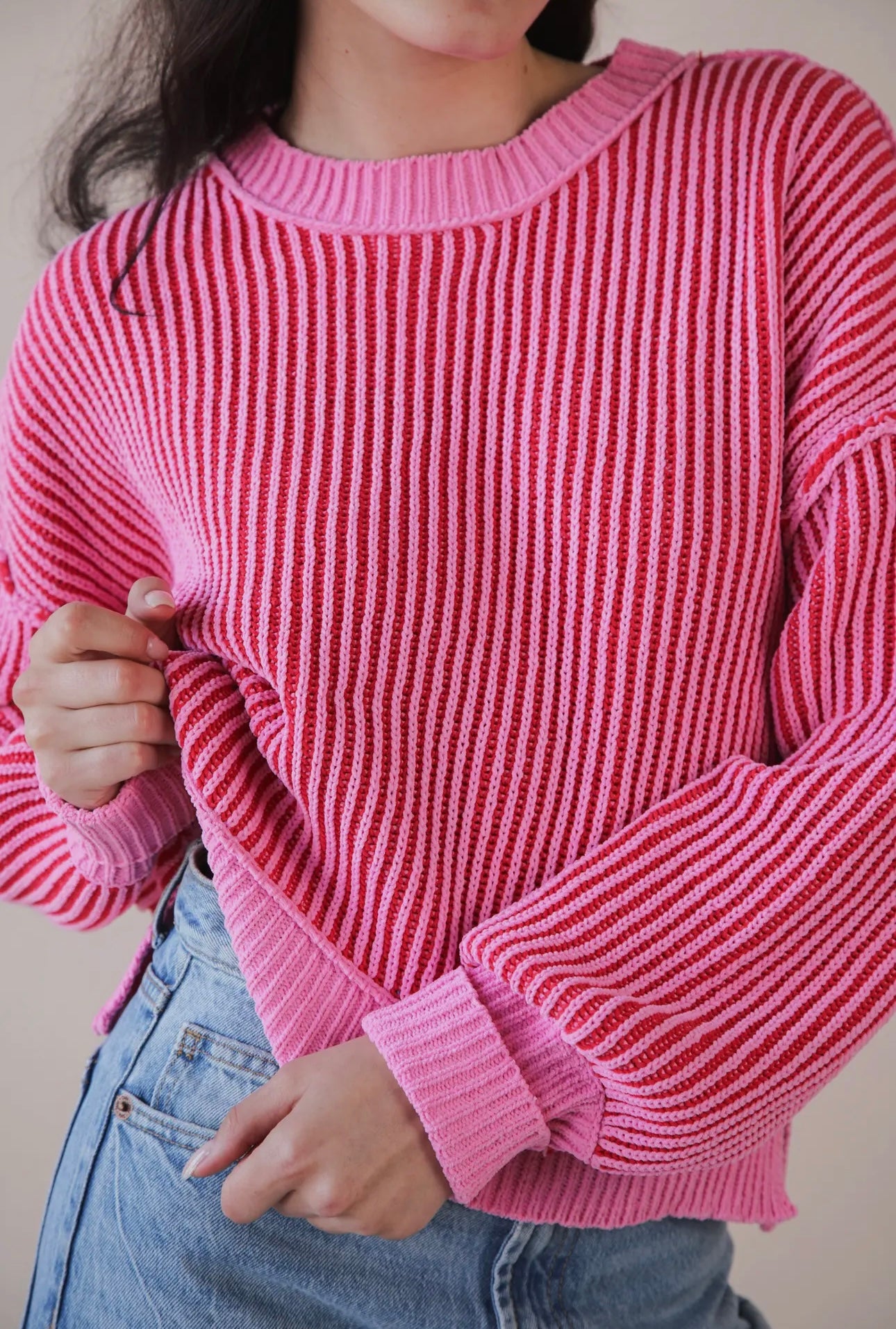 CANDY STRIPE SWEATER