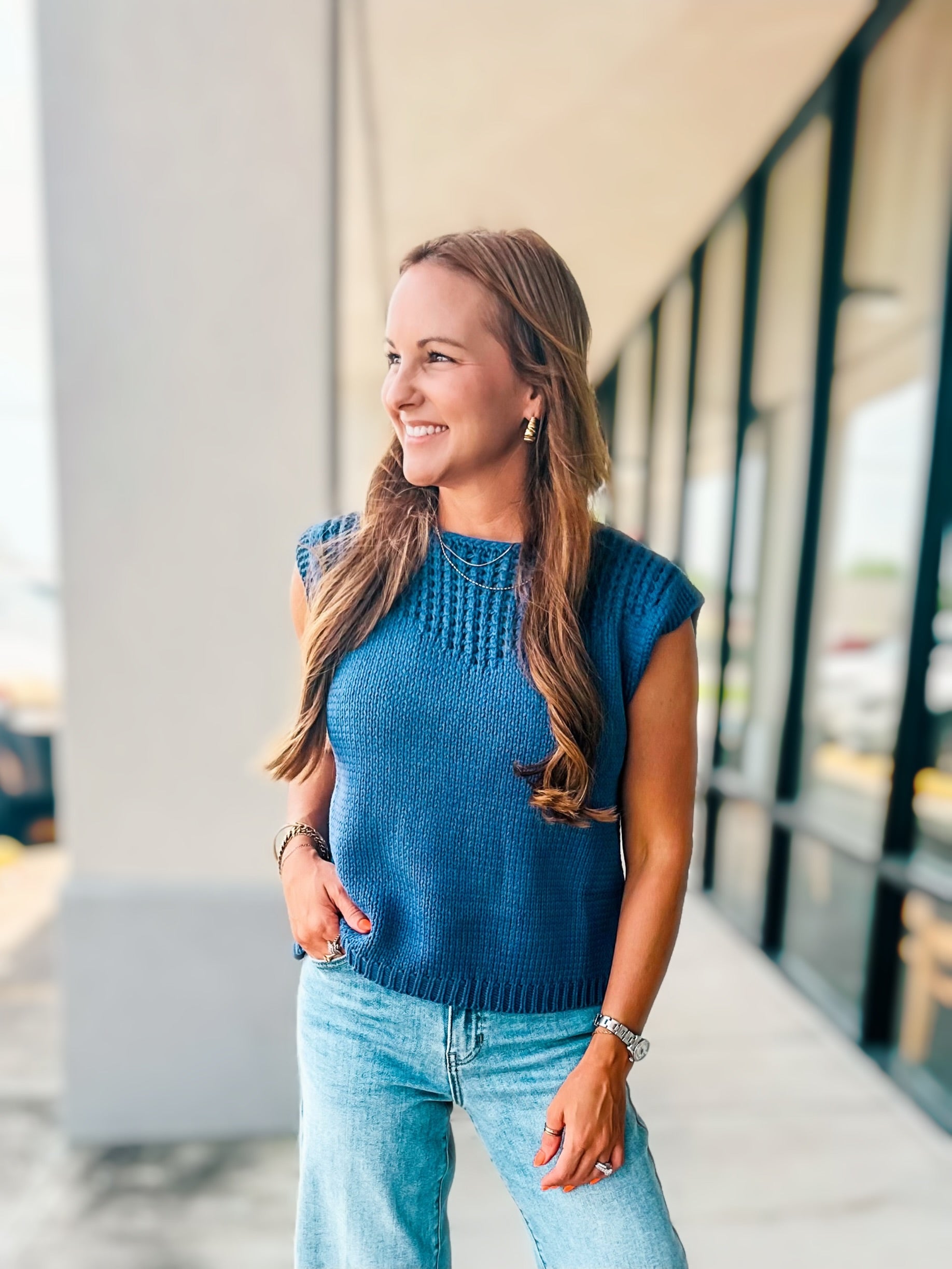 BLUE CHARM TOP